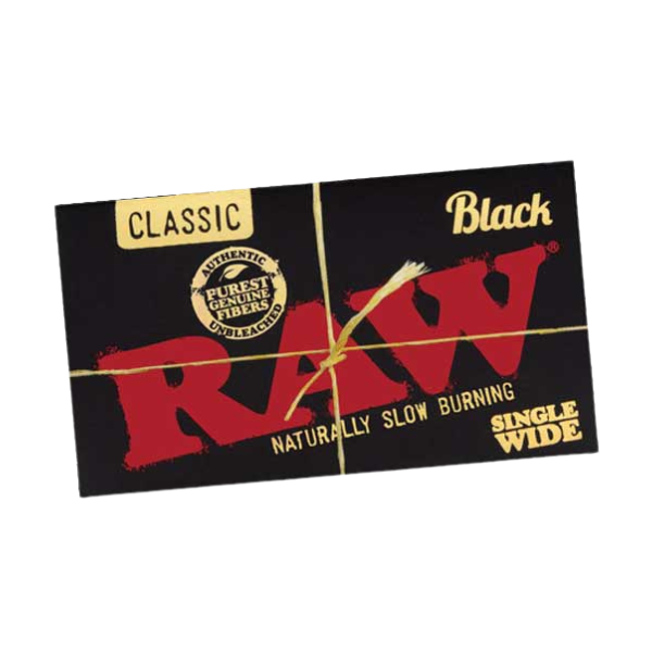 Raw Paper / Classic Black Single Wide